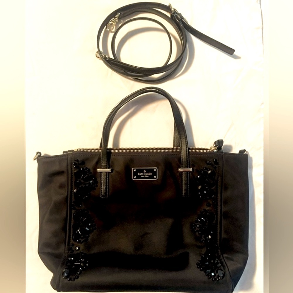 Rare! Kate Spade Hi/Lo Bejeweled Black Handbag Only Made Once!! EUC!!